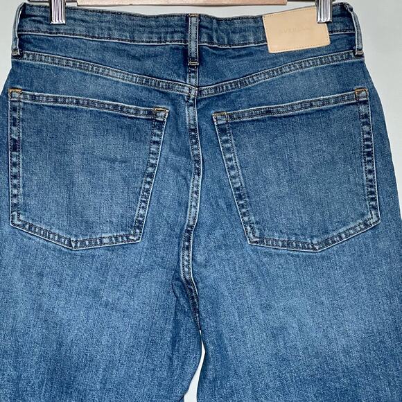 Everlane The High Rise Ankle Straight Leg Jeans Blue Womens Size 30 - Picture 5 of 9